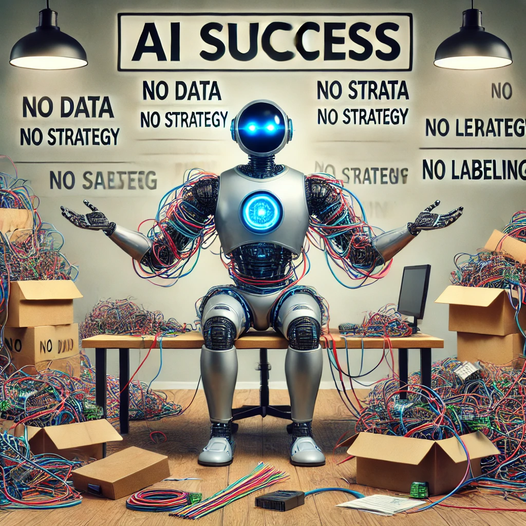 Fig 1. High expectations without any clear strategy, makes it hard for AI as well